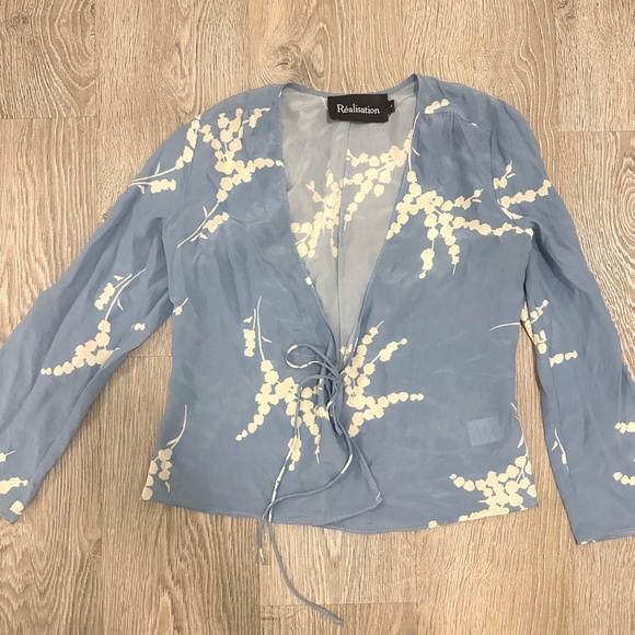 Réalisation Par 100% Silk Blouse - Picture 1 of 4